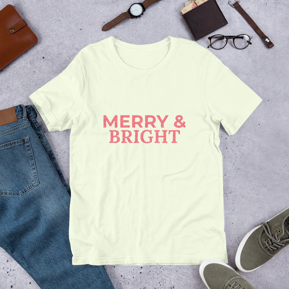 Unisex t-shirt - Merry and Bright