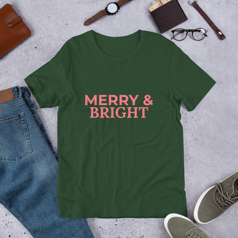 Unisex t-shirt - Merry and Bright