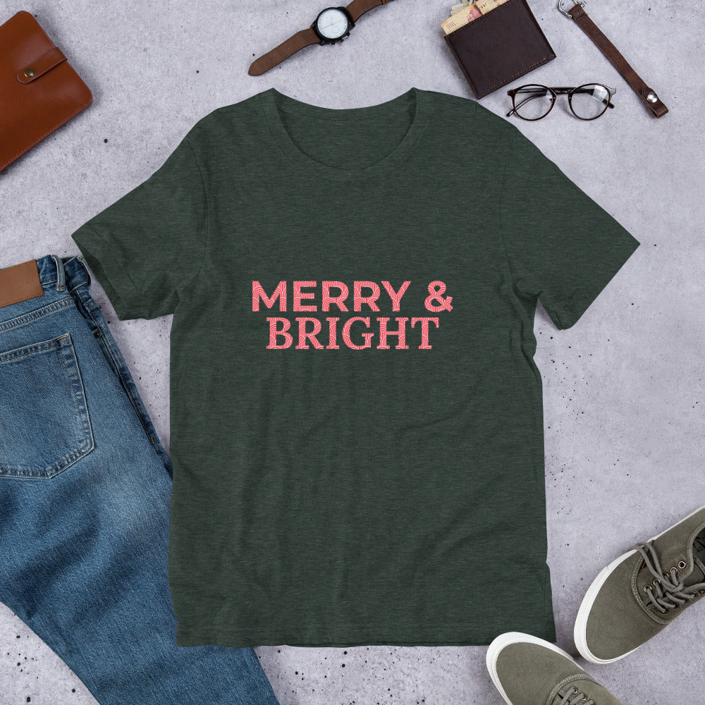 Unisex t-shirt - Merry and Bright