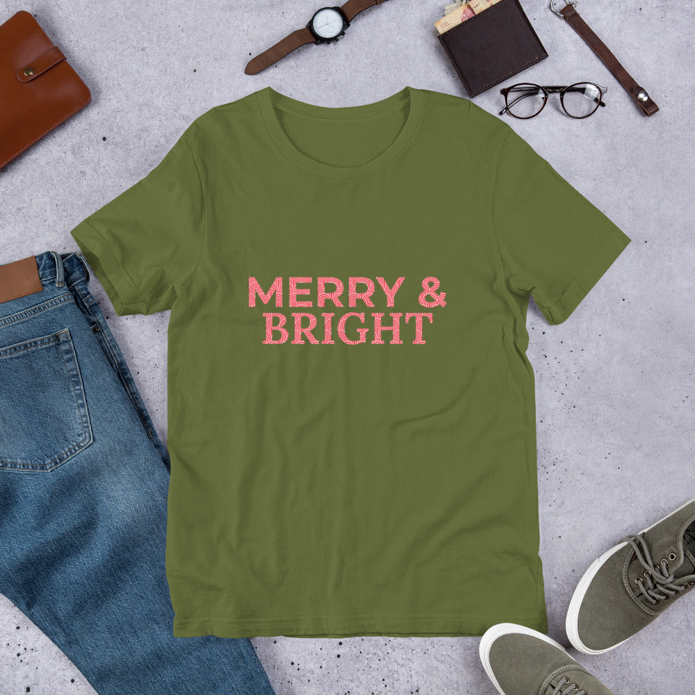 Unisex t-shirt - Merry and Bright
